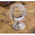 Delicate Clear Earth Glass Promotion Gift Crystal Terrestrial Globe